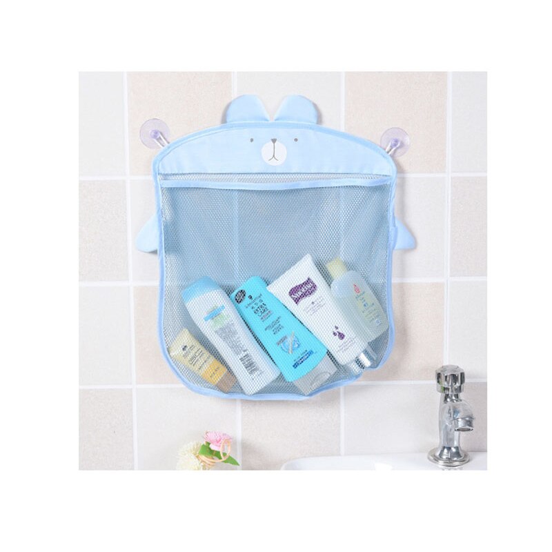 Baby badspeelgoed organizer voor jongens en meisjes, cartoon opvouwbare netzak met zuignap, hangende mand, badkamer, douche, speelgoed opberger