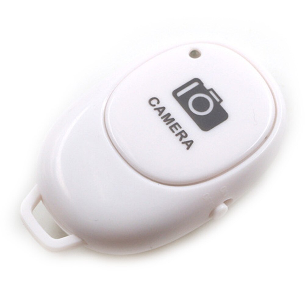 Câmera do obturador de controle remoto sem fio bluetooth selfie botão clicker suporte para android ios smartphones: white