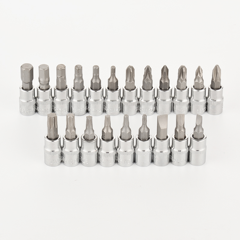 21 Pcs Torx Bit Socket Set Huishoudelijke Reparatie Tools 1/4 "Drive Sockets Moersleutel Hoofd Hex Torx Ingelaste Phillips Pozidriv bits