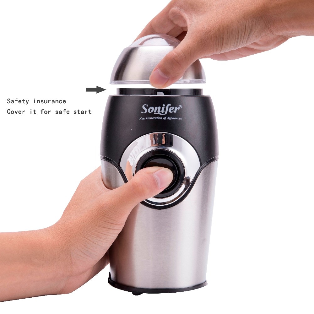 200W Mini Electric Coffee Grinder Maker Kitchen Salt Pepper Grinder Spices Nut Seed Coffee Beans Mill Herbs Nuts 220V Sonifer