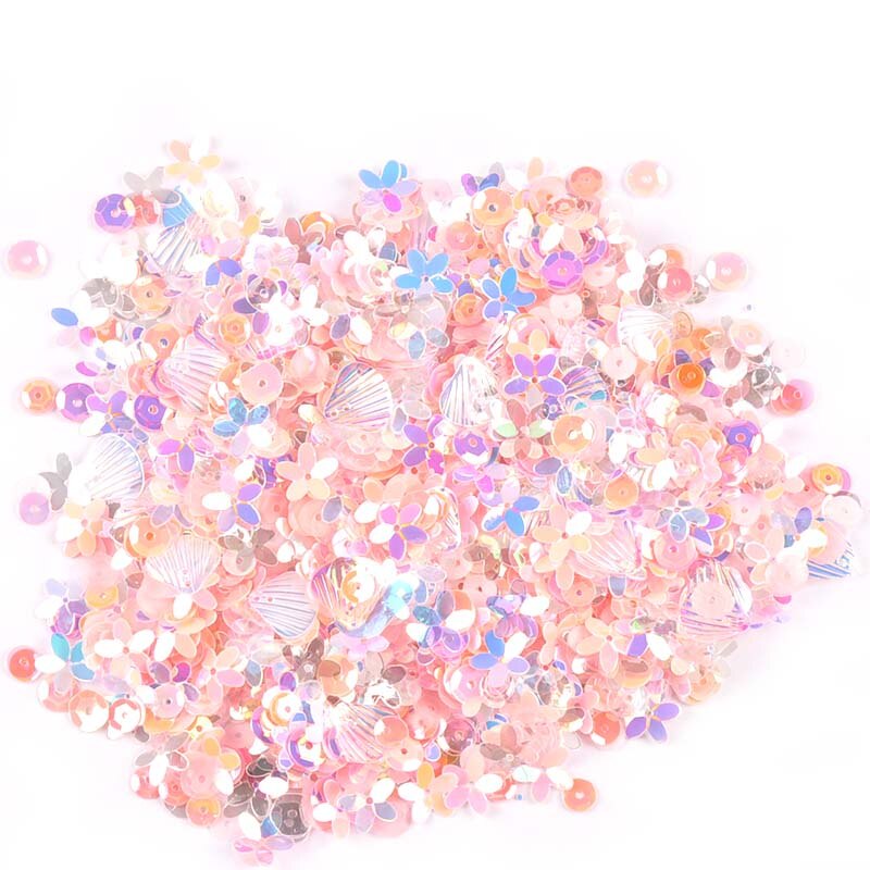 Gemengde Pailletten Voor Ambachten Glitter DIY Gezicht Nail Arts Naaien Decoratie Shell Spangle Paillette Stickers 10g (ongeveer 1000 stuks) c2676: 3