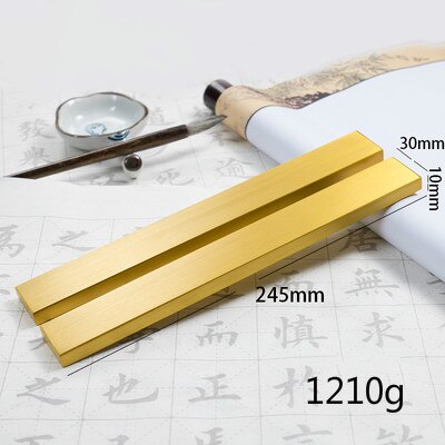 Portable Paperweights Small Solid Brass Paperweights Chinese Tradtional Calligraphy Painting Paperweight Paper Pressing