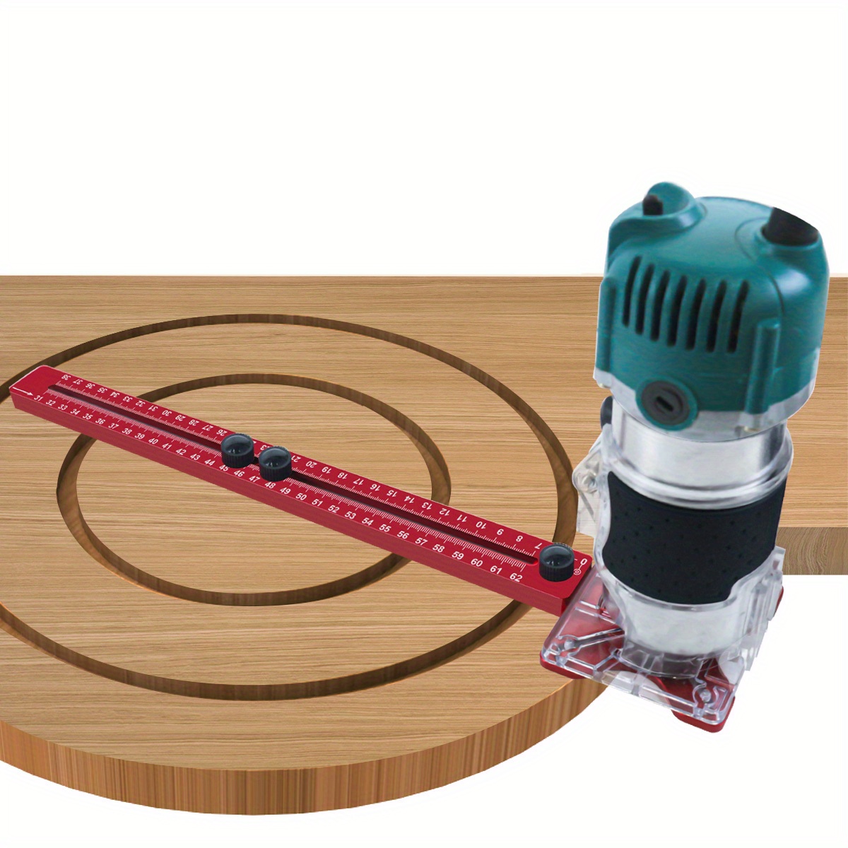 Router Circle Cutting Jig,4 in 1 Router Milling Groove Bracket-Cabinet Jig, Automatic Center Punch-Router Milling Groove Bracket