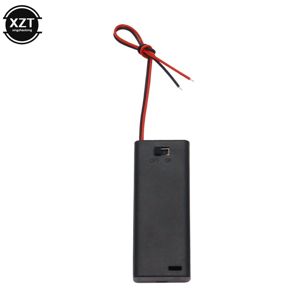 2x 3x 4x AAA Battery Box Case Holder With Wire Leads Connecting Solder Battery Holder Case Box With ON/OFF Switch