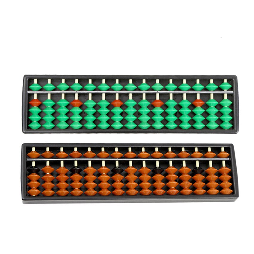 1Pc 15 Digit Student Kralen Abacus Berekenen Wiskunde Gereedschap Kinderen Abacus Calculator Leren Briefpapier Kantoorbenodigdheden