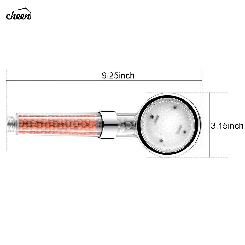 Waterbesparende Douchekop LED Handheld 7 Kleur Veranderende Badkamer Spa Douchekop met Negatieve Ionische Dubbele Gefilterd douchekop