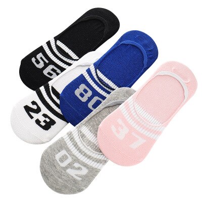10 pieces = 5 pairs/lot Women&#39;s Invisible Socks Summer Cute Harajuku Animal Sock Cat Bear Rabbit Funny Low Cut Ankle Happy Socks: 9
