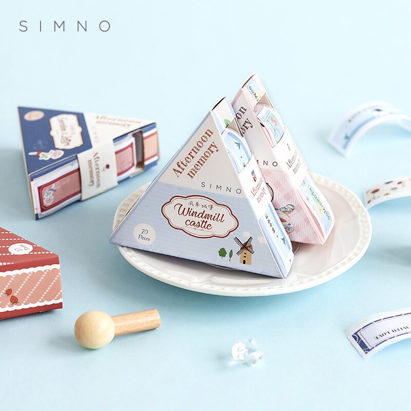 20pcs/pack Basic Frame Alphabet Stickers Cute Paper Tape Diy Decoration Scrapbooking Planner Handmade Label Stationery Kawaii