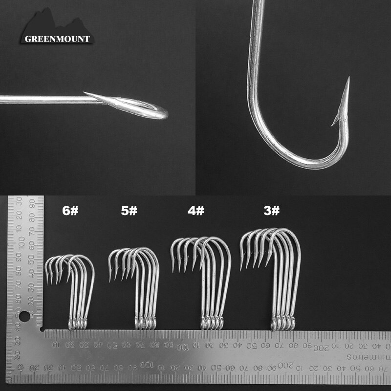 1 stück 6 # jig haken angelhaken große größe große fisch KIRBY MEER MIT Ring