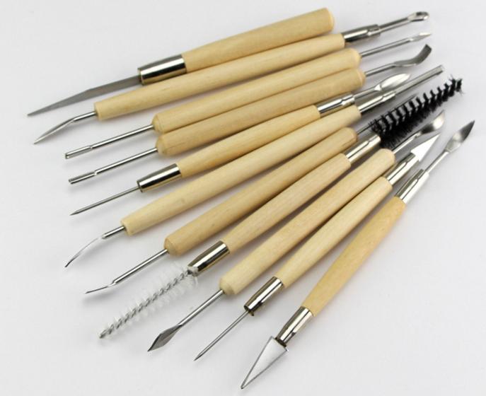 22 Uds utensilios de arcilla polimérica escultura tallada herramienta de cerámica de modelado DIY artesanía hogar suministros hechos a mano