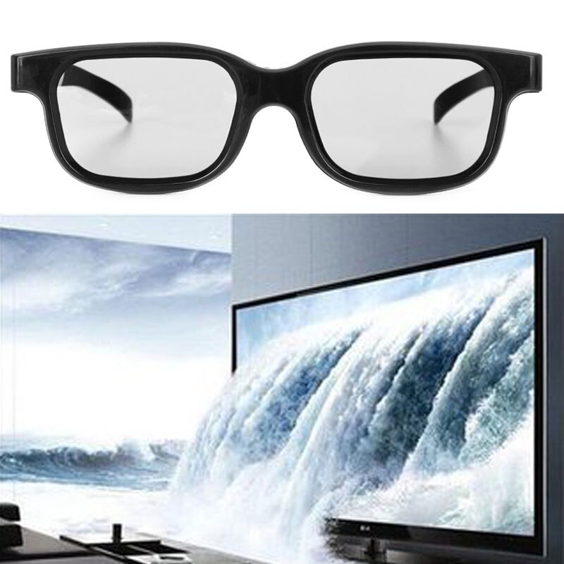 Gepolariseerde passieve 3d glazen zwart  h3 voor tv echt  d 3d bioscopen
