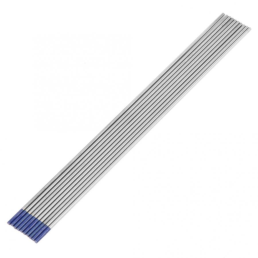 Electrodo de tungsteno de 10 Uds., 2.0% itrio, punta azul para soldadura TIG, Tungstens de 1,6mm * 150mm de