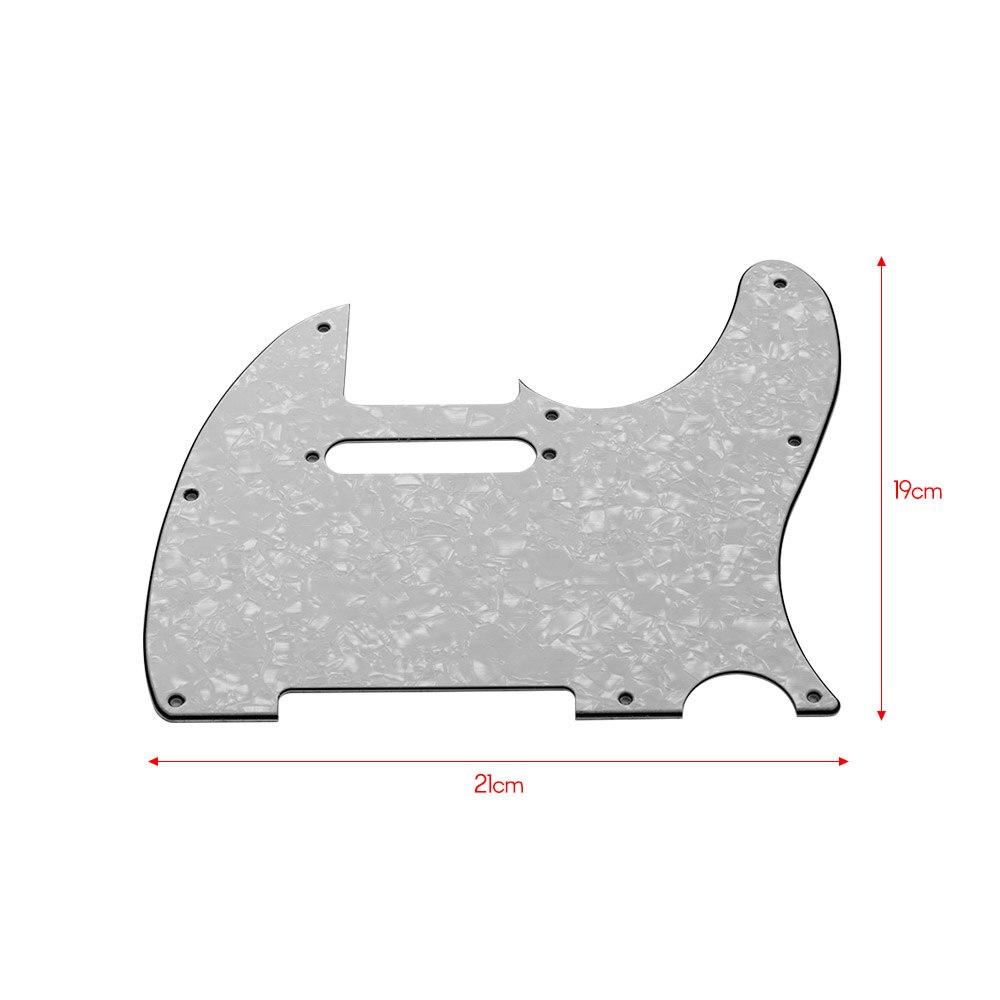 3Ply Guitar Pickguard with Single Coil Pickup Hole for Telecaster Style Electric Guitar Pick Guard of Guitar Parts &amp; Accessories