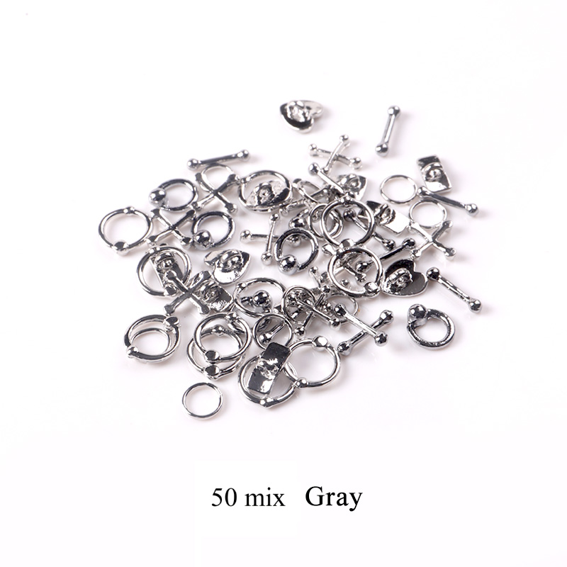 nagelpiercing 10 Stks/partij Punk Stijl Nail Onderdelen Piercing Legering Studs Metalen Curve Pijl Klinknagel Decoratie Nagels Kunst Accessoires Nail Charms: Licht Groen