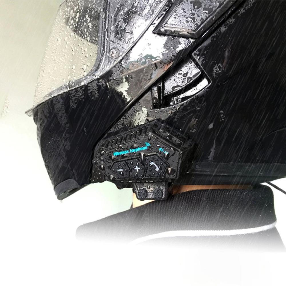 Helmet Headphone Wireless Motorcycle Headset V4.2 Wireless Intercom Motor Bike Earphone Noise Reduction Microphone Mic
