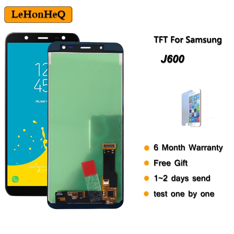 J600 display lcd touch screen, ajustável, para samsung galaxy j6 2018 j600, para samsung j600f SM-J600F j600g j600fn/ds montagem do conjunto