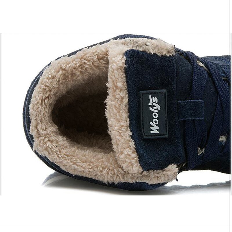 Heren laarzen heren winterschoenen sneeuwlaarzen schoenen plus size winter sneakers enkel herenschoenen winterlaarzen zwart blauw schoeisel