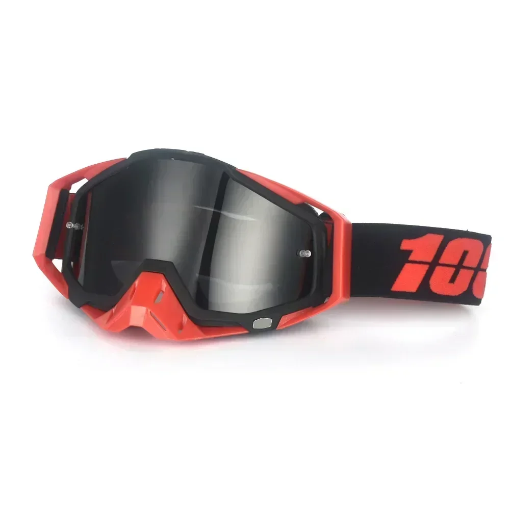 Motocrossglasögon motorcykelglasögon mask vindtät uv-skydd utomhus mtb klättring cykling sport skoter skidglasögon: Kaki
