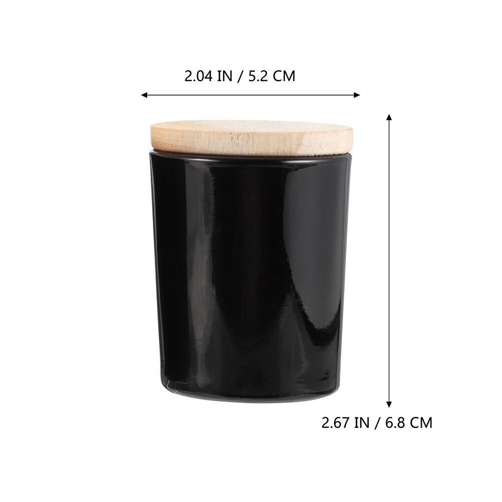 Glass Containers with Lids Empty Candle Holders Fillable Wax Candle Cups for Candle Making