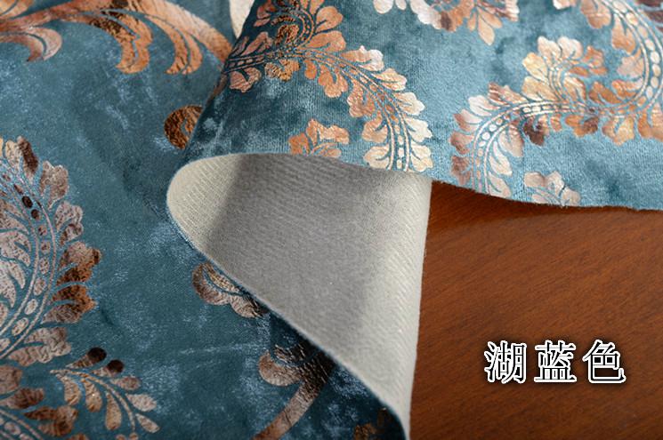 1 meter luksus blød fløjl jacquard chenille polstring stof blomster til sofapude pude spisestue klud tela tissu: 3