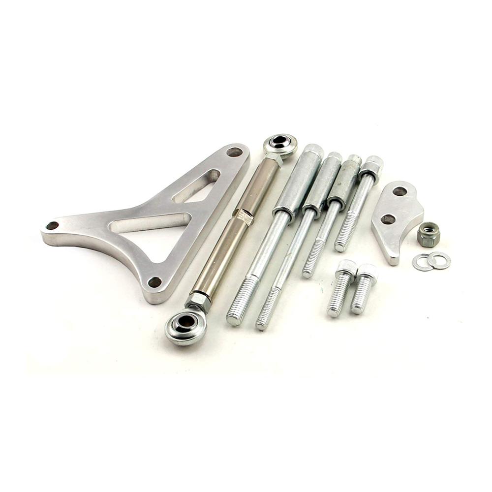 Billet Polished Aluminum Alternator Bracket Kit Small Block Windsor For SB Ford 289 302 347