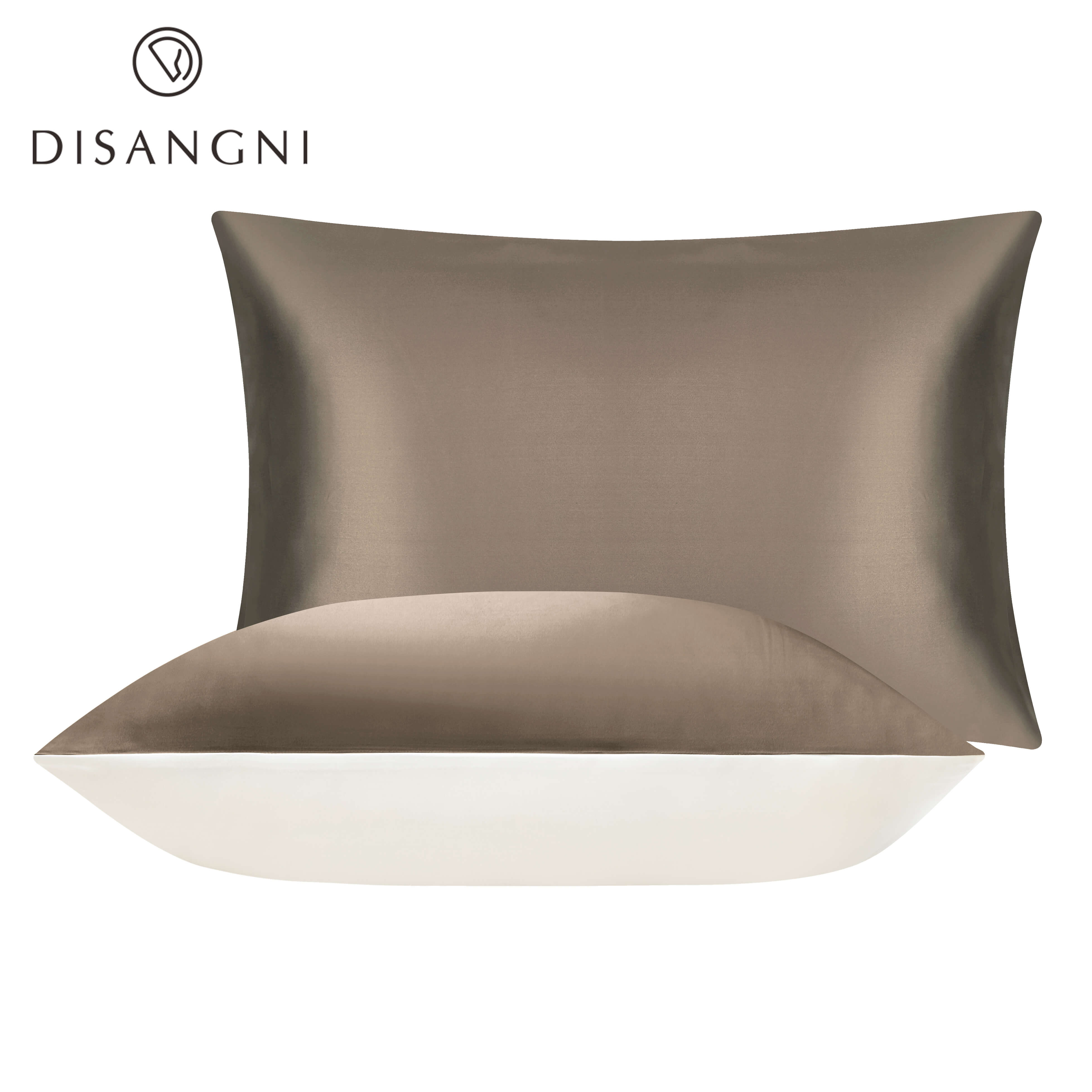 100% reine seide kissenbezug echt seide kissenbezug natürliche seide kissenbezug mulberry seide kissen Freies: Coffee