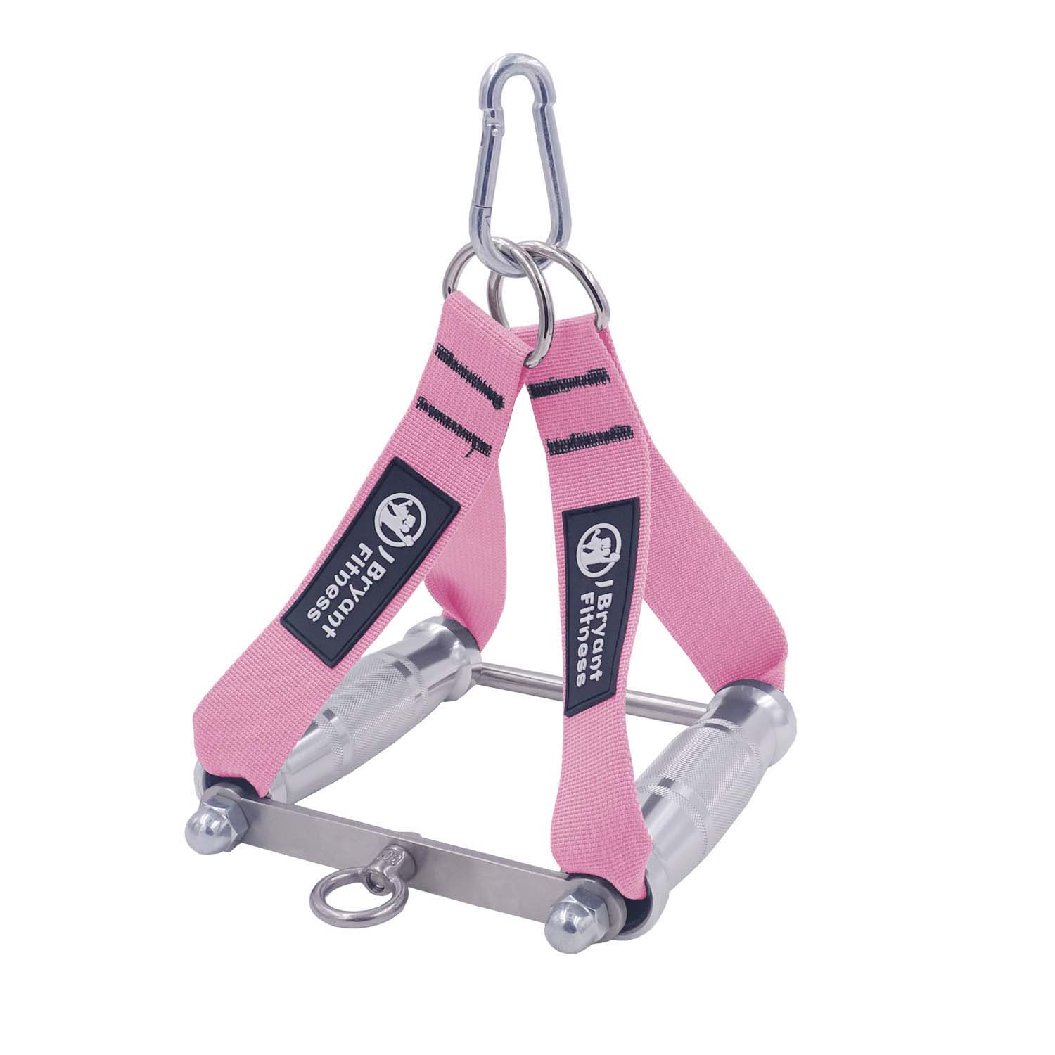 Gym Rowing Double D Handle Lat Push Down V Bar Cable Machines Attachment Multifunction Triceps Strength Workout Exercise Trainer: pink