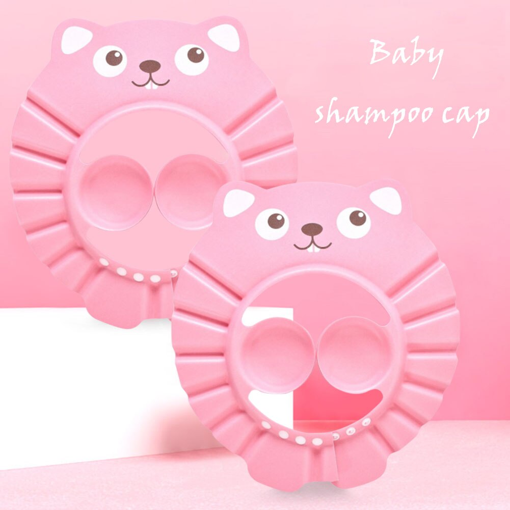 Bonnet de bain capote de sécurité shampooing chapeau réglable bébé douche protéger les yeux imperméable à l'eau lavage des cheveux bouclier shampooing