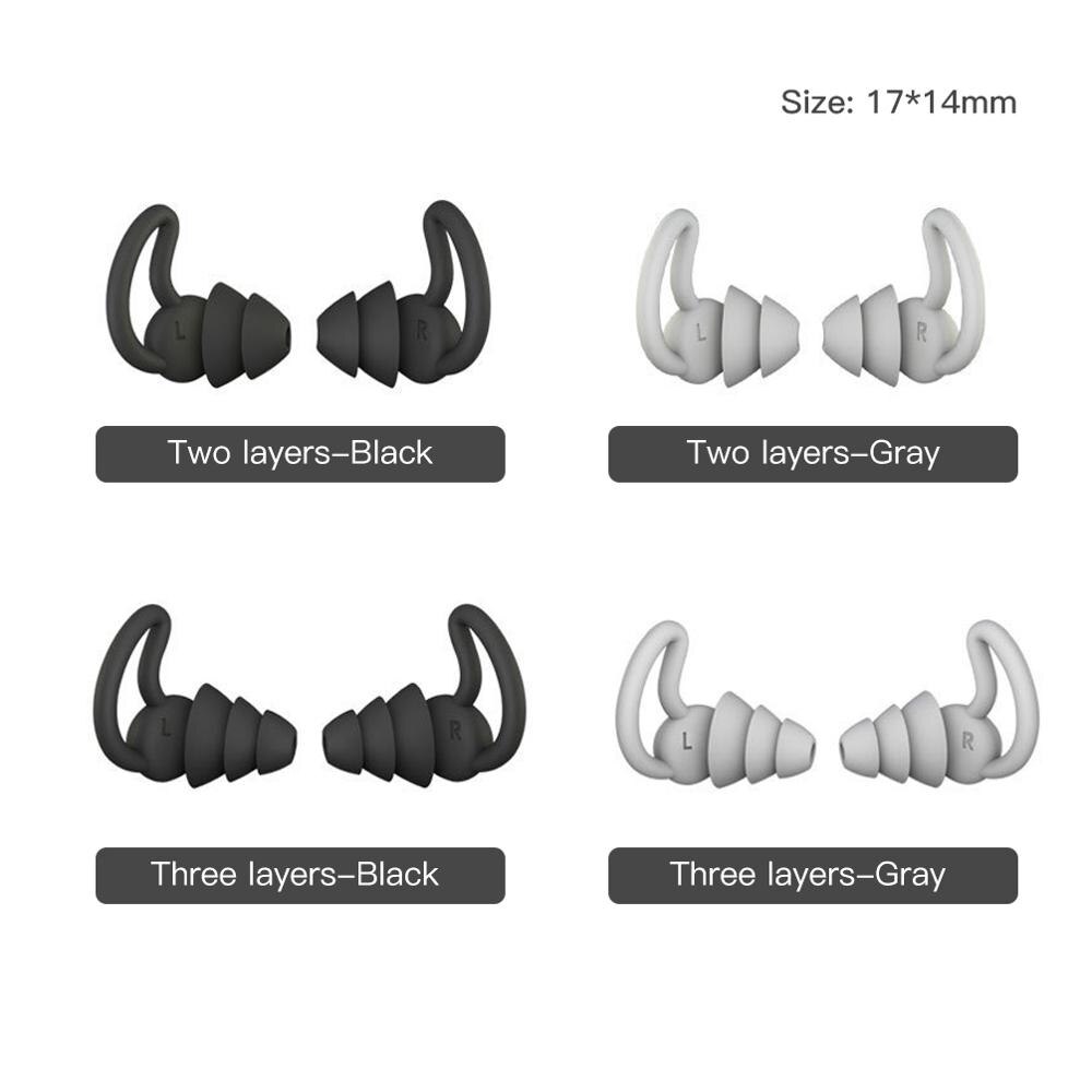 1 Pair Soft Silicone Sleeping Earplugs Hear Safety Ear Plugs for Travel Study Snoring Mini Ear Protector Noise Reduction Earplug