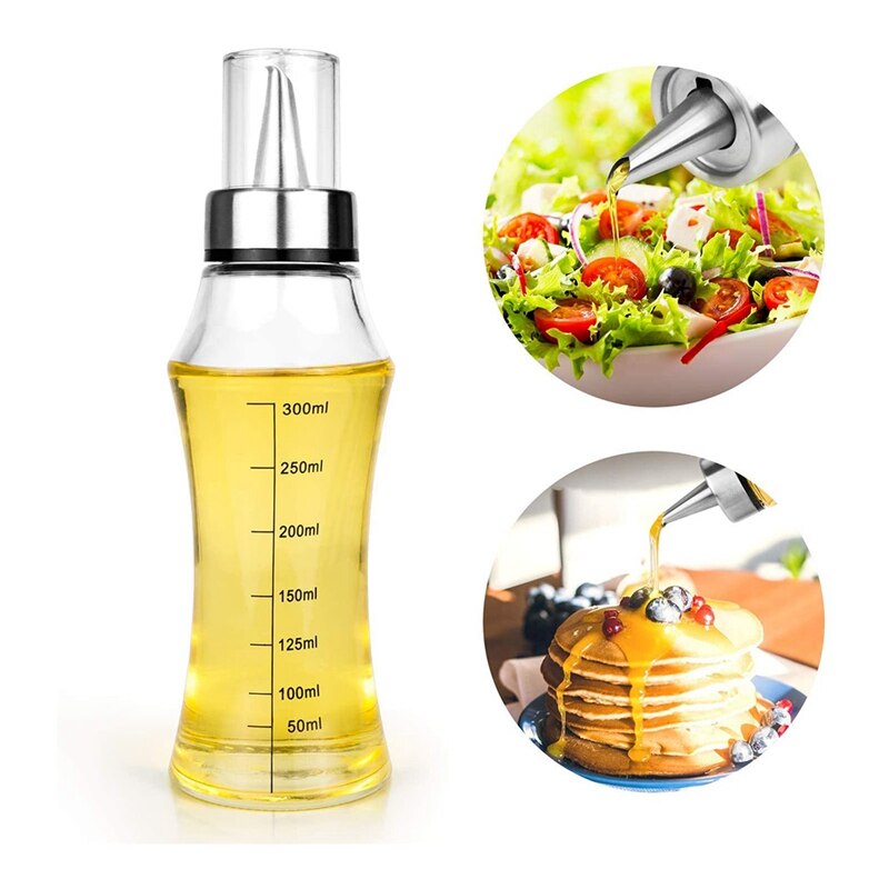 Oil Dispenser Bottle,Olive Oil Bottles Pour Spout and Marks on the Oil Container for Cooking,Oil and Vinegar Dispenser