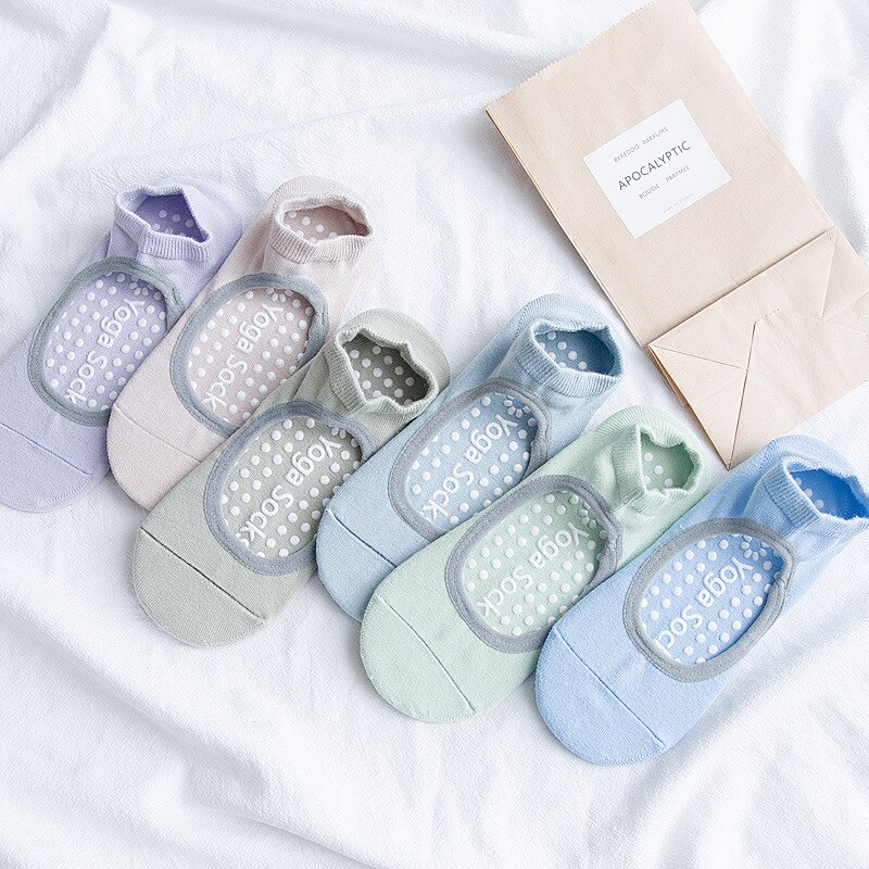 Reibungsarme yoga-socken für damen, atmungsaktive silikon-socken mit rutschfester oberfläche, pilates- und barre-socken, atmungsaktive sport- und tanzsocken