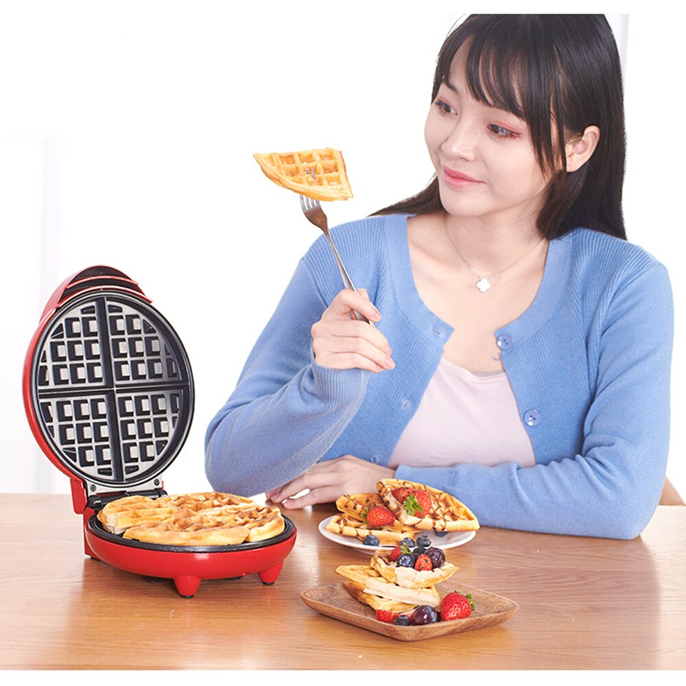 Mini molde para gofres, máquina de gofres eléctrica para hacer Waffles, horno de masa semiesférica, máquina de gofres para desayuno, huevos, pasteles, Pan, Eggette