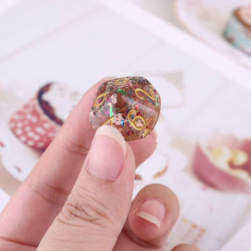 7 teile/satz polyedrisch Multi Seiten Zahlen Würfel Rolle Spielen Gremium Spiel für Bar Kneipe Verein Party T8NC