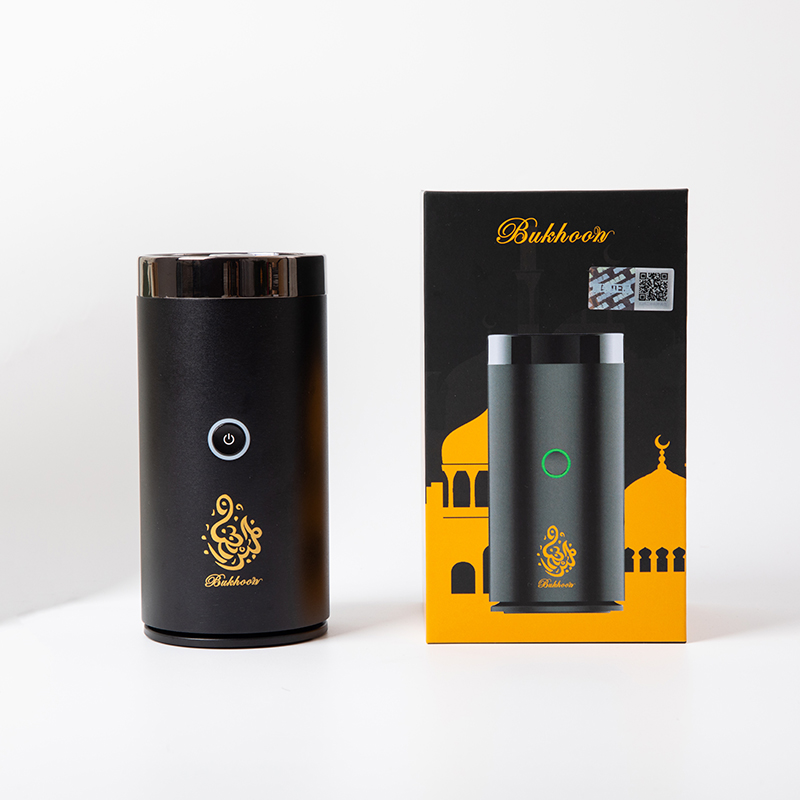 Mini brûleur d'encens électrique Portable, diffuseur d'arôme, porte-encens arabe Rechargeable, encensoir, décoration de la maison: kaki foncé