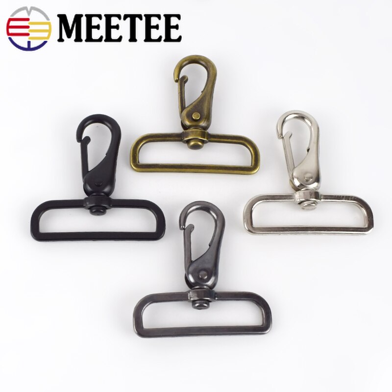 2/4 Stuks 50Mm Metalen Lederen Gespen Tas Riem Riem Swivel Haak Trigger Clip Gesp Hardware Sluiting Diy bagage Accessoires BF403
