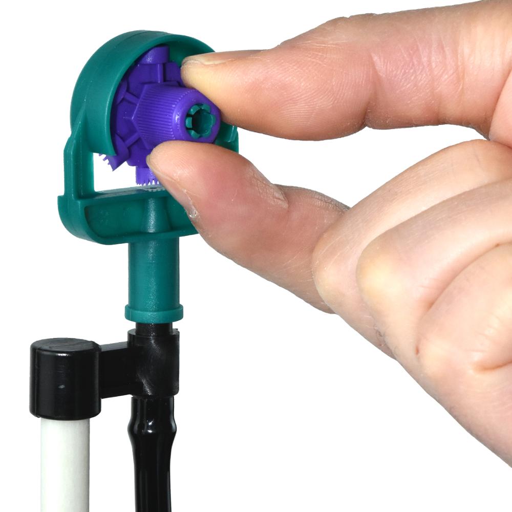 Hage justerbar vanningsdyse vanningsdyse vinkelsprinkler dropper 60/90/180/270/360 grader  on 20cm 45cm 50cm stake drivhus
