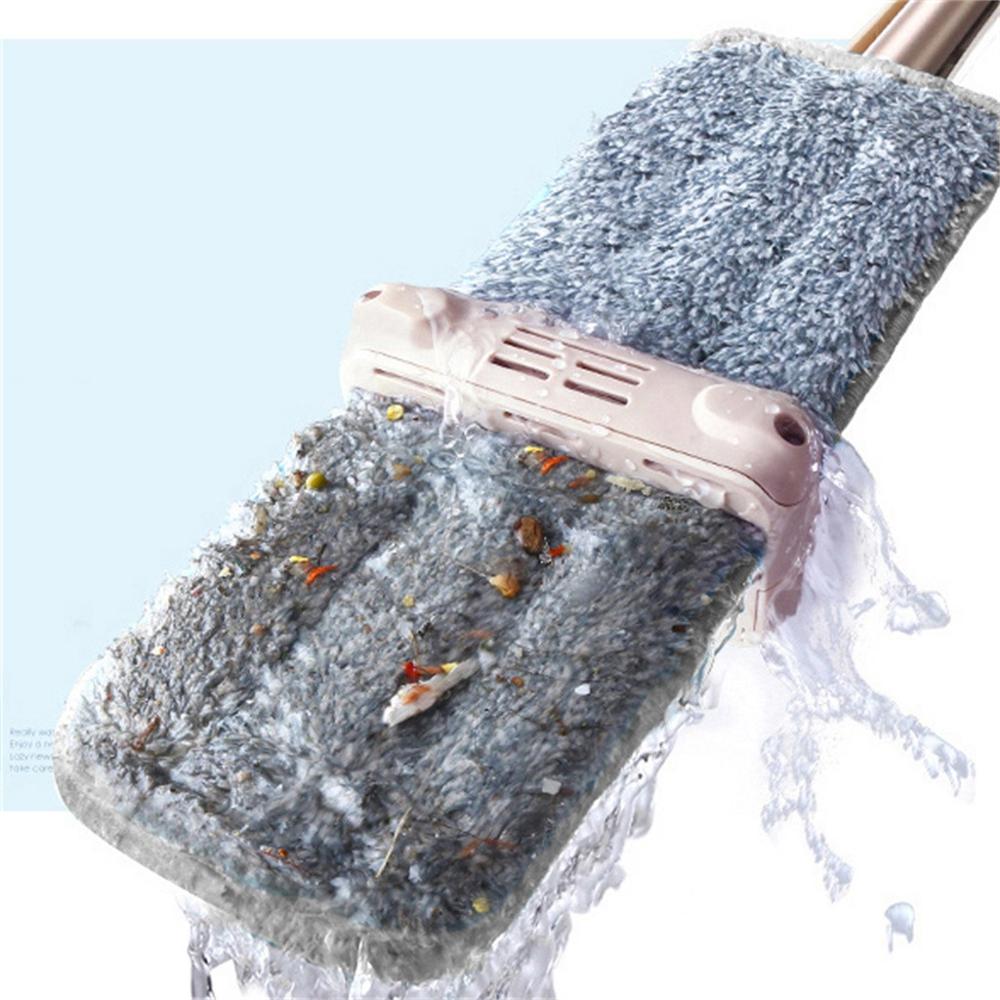 Mopper gulvpuder rengøring støv flad moppe håndfri vaskbar moppe klemmer automatisk vand hjem rengøringsværktøj doven