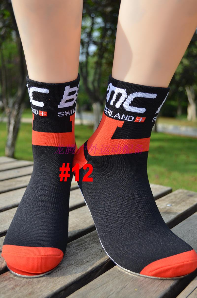 3 pairs/lot pro team spain M cycling socks breathable high knee Protect Feet Breathable Wicking sprots Sock Outdoor Road Bike: bm