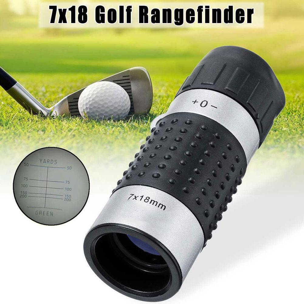 Télescope monoculaire 7x18 163m/1000m, télémètre monoculaire de Golf à faible luminosité N2c2