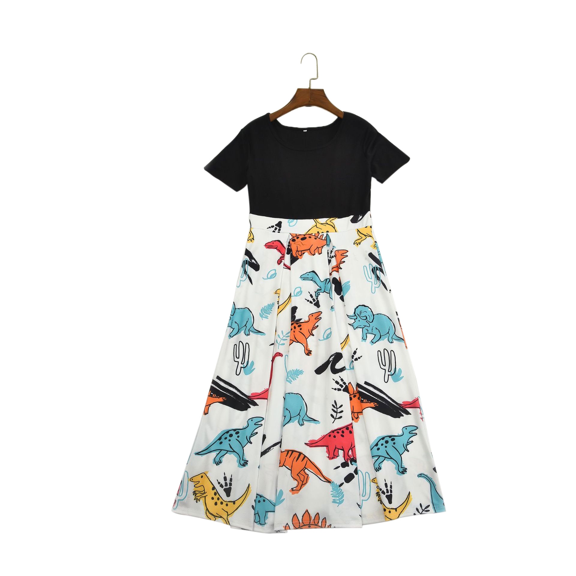 Mother and Daughter Clothes Parent-child Dress Family Matching Animals Print Outfit Kids Girl