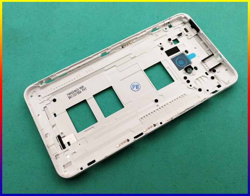 Originele behuizing Midden Frame Cover Case + Side Knop Voor HTC Een M7 802 w 802 t 802d (dual Sim)