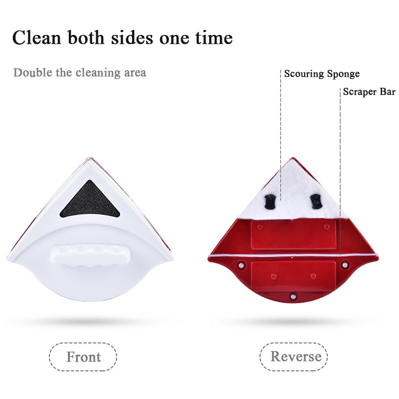 Home Office Window Cleaning Wiper Glass Cleaner Tool Double Sided Magnetic Brush For Window Cleaning Wiper