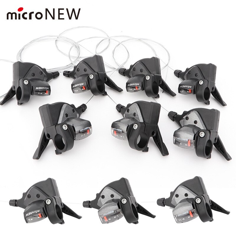 Micro Right Left Bicycle Derailleurmountain Bike Shift Lever Shifter 7 8 Speed 9 10 11S Split Fingerposts Bike Bicycle Parts