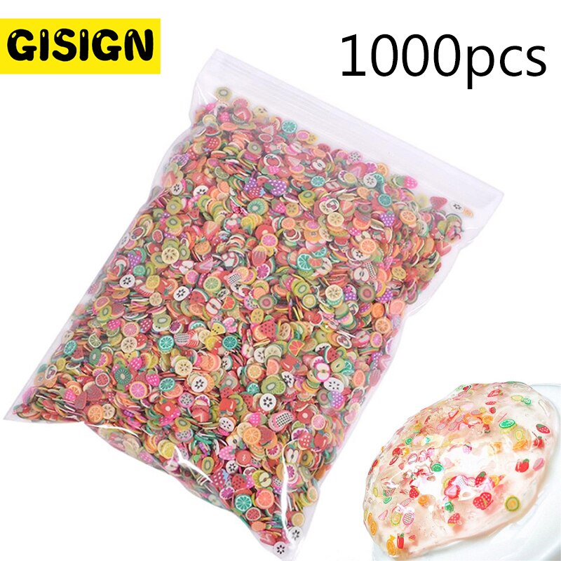 1000pcs Fruit Slices For Nail Art Slime Addition All For Slime Filler Lizun Diy Charm Slime Accessories Supplies Decor Toy