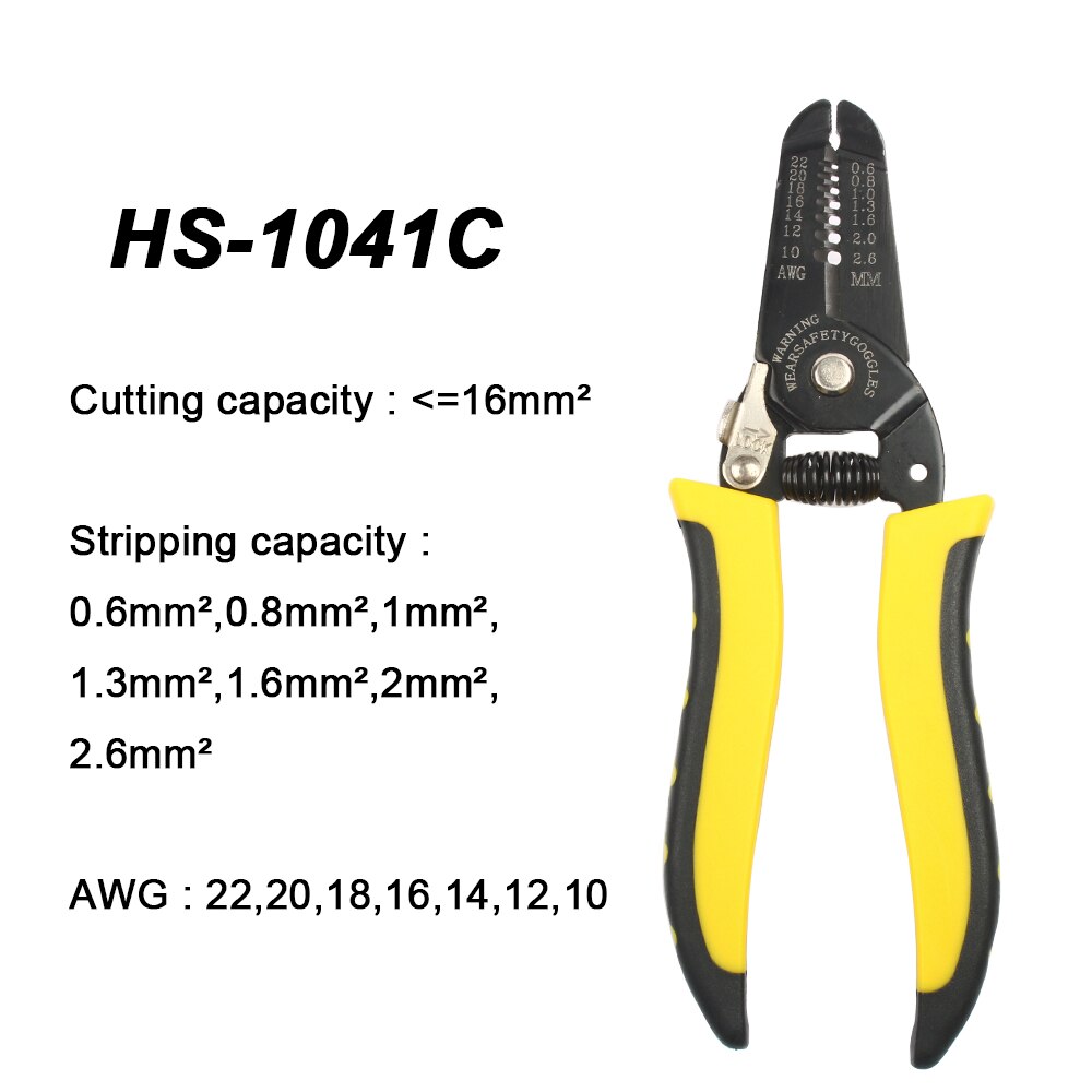 HS-D1 Cable Wire Stripper Cutter Crimper Automatic Multifunctional Terminal Crimping Stripping Plier Tools for connector