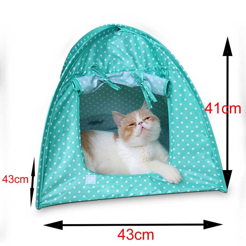 Foldable Four Seasons Universal Pet Tent Puppy Cat House Cat Toy House Anti-mosquito Cat Litter Tent Breathable Easy To Clean