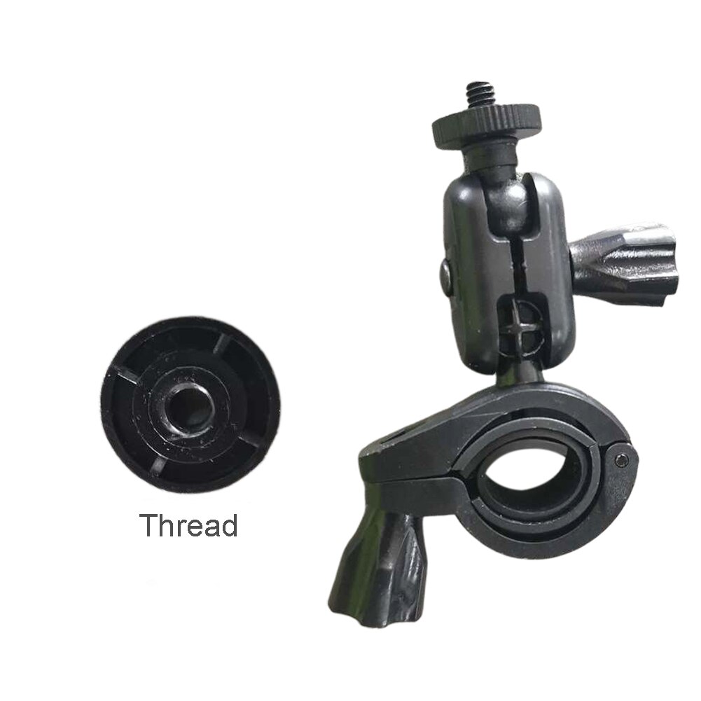 360 Degree Rotating Driving Interior Mirror Screw Fasten DVR Support Car Rearview Mount Holder Dash Cam Stable Shockproof: Long  Thread