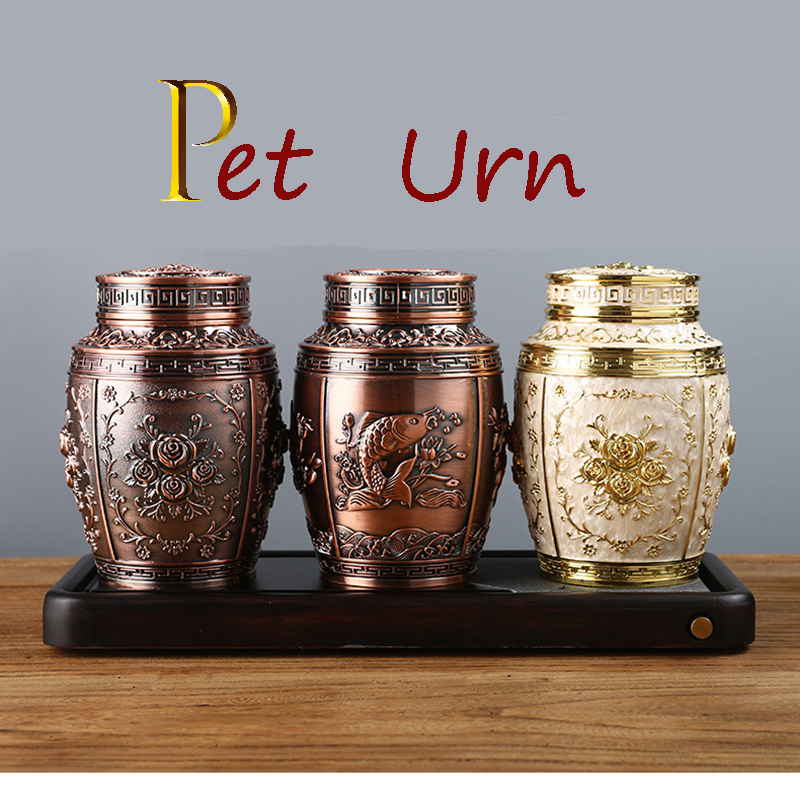 Pet urn, animal ashes, cremation ash urns, metal urns, cat urn, dog Urn, Decorative memorial jars, cremation urns