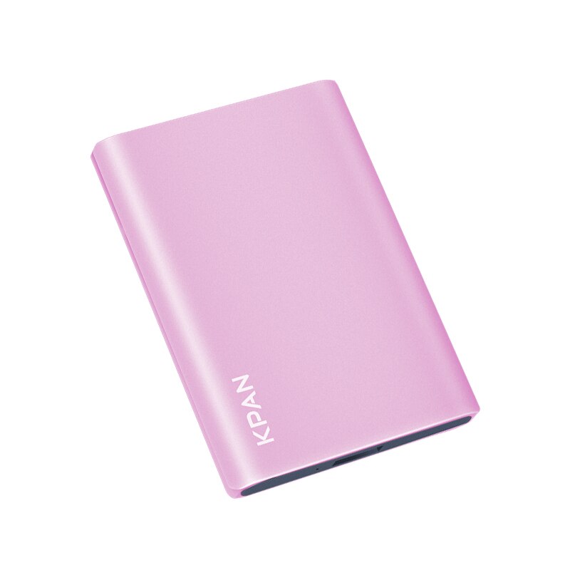 KPAN N1 2.5" HDD External Hard Drive 500GB Storage Shockproof Portable Hard Disk Metal Silm 4 Color: Pink