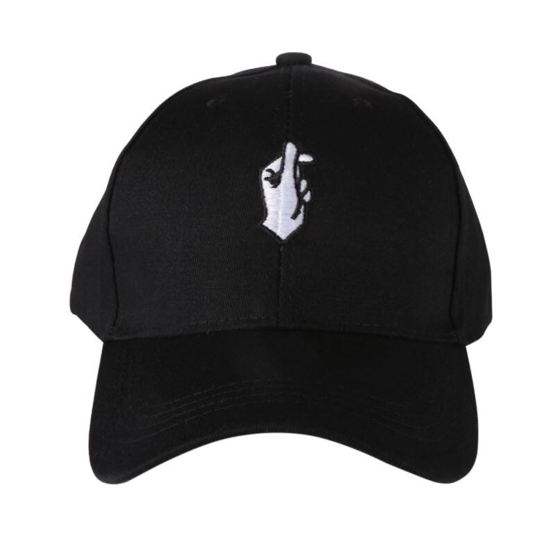 hombres mujeres Peaked Hat HipHop curvo Strapback béisbol tenis Cap ajustable sombreros: Negro